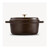 La Cocotte, 3.7 l cast iron round Cocotte, chocolate, small 3