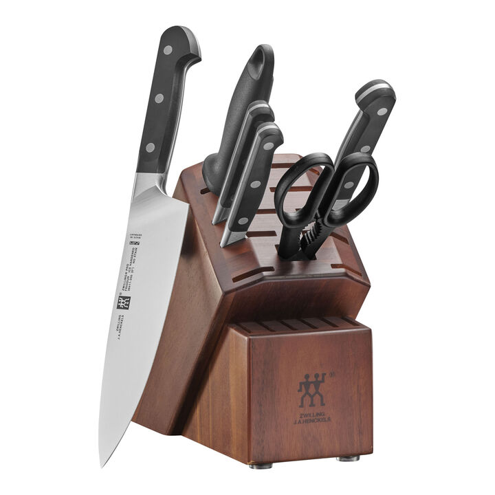 Pro, 7-pc, Knife block set, Acacia, large 1