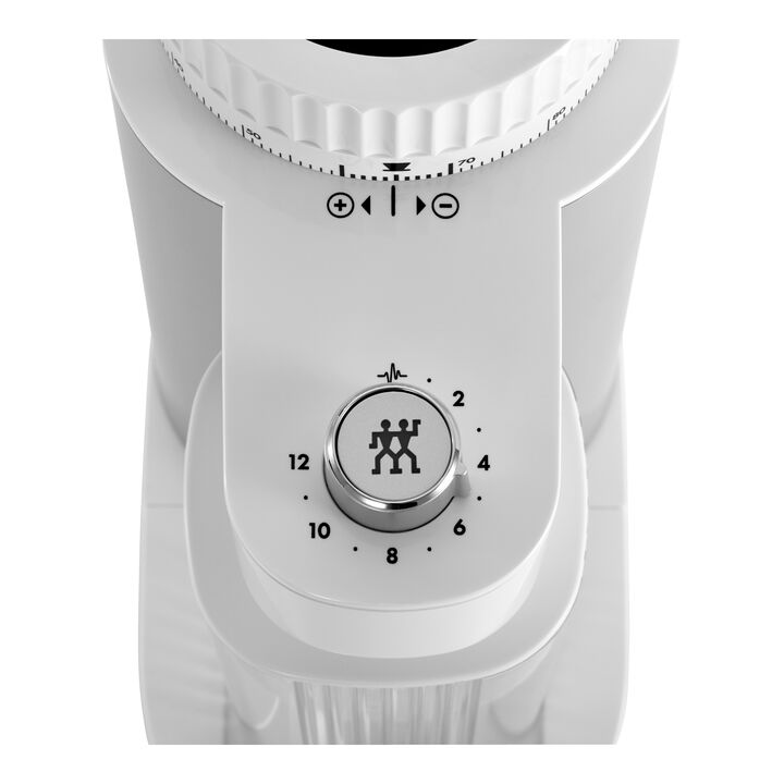 Enfinigy, Broyeur à café, Blanc argenté, large 3
