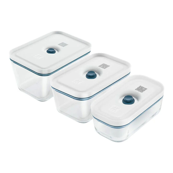 Fresh & Save, Vacuumdozenset S/M/L 3-delig La-Mer - glas, large 1