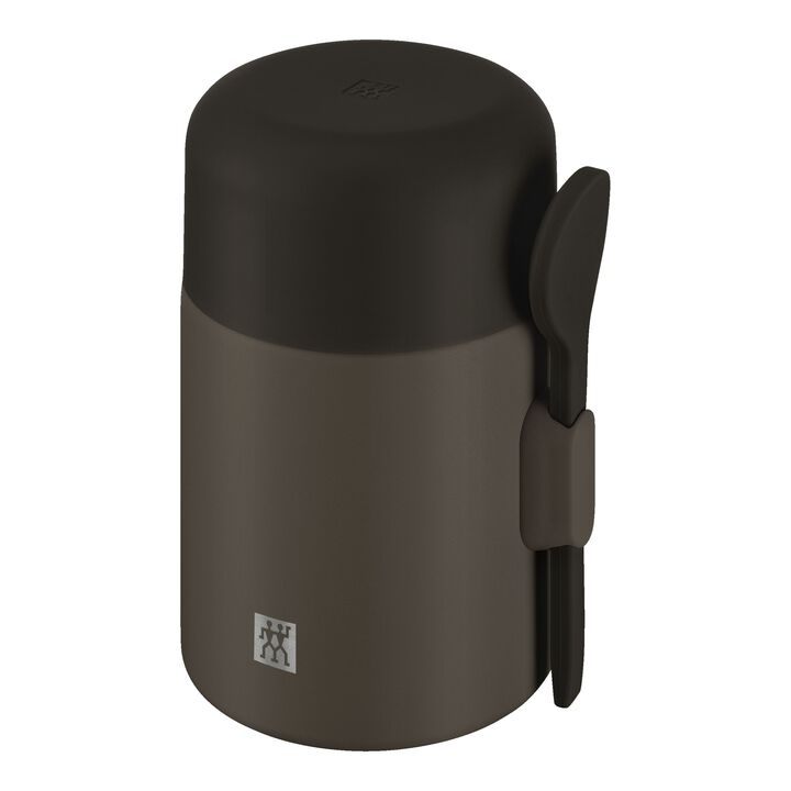 Thermo Plus, フードジャー, 600 ml, ステンレス, チョコレートグレー, large 1