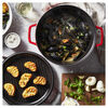 Braisers, 6 l cast iron round Braise + grill, cherry, small 9