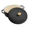 Bellamonte, Cocotte 23 cm, Ovale, Noir mat, Fonte, small 3