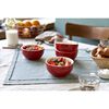 Fresh & Save BOWLS, Sk&aring;ls&aelig;t med Vakuuml&aring;g, 5-dele/ 12 cm, Kirseb&aelig;rr&oslash;d/ Gennemsigtig, Keramisk/ Glas, small 9
