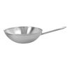 Apollo 7, Wok fundo plano 30 cm, SST 18/10, Prata, small 1