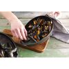 Cast Iron, 2 qt, Cast Iron, Mussel Pot, Matte Black - Factory Second, small 7