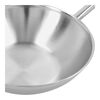 Apollo 7, Wok fundo plano 30 cm, SST 18/10, Prata, small 3
