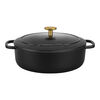 Bellamonte, Cocotte 23 cm, Ovale, Noir mat, Fonte, small 2