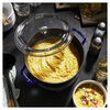 Cast Iron, 4 qt, Round, Glass Lid Dutch Oven, Dark Blue, small 2