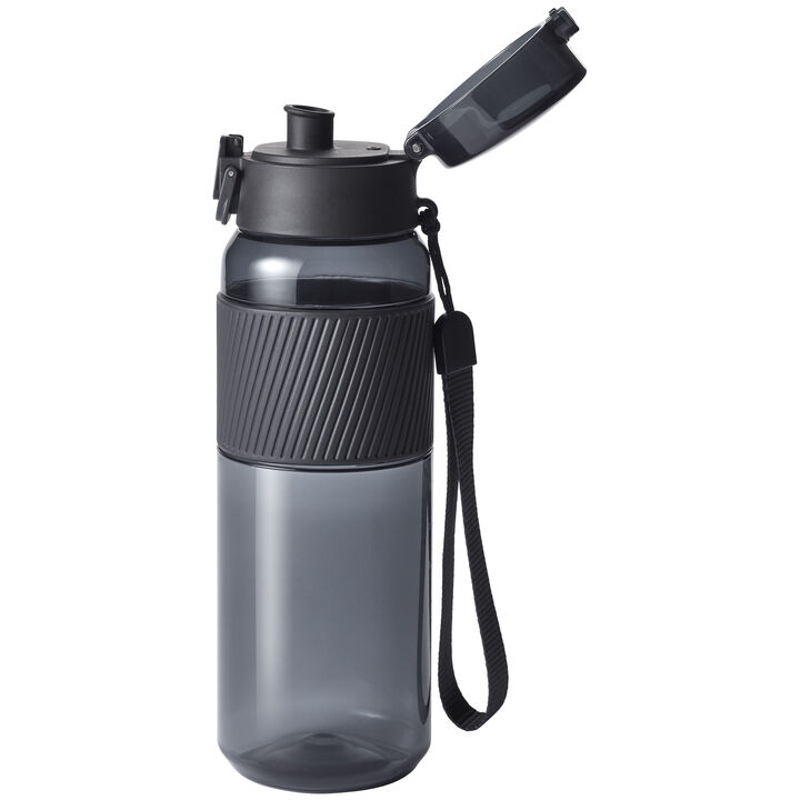 Bottle, Drinking bottle, 680 ml, tritan, Matte Black, large 2