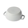 La Cocotte, 1.1 l cast iron round French oven marguerite, white truffle, small 5