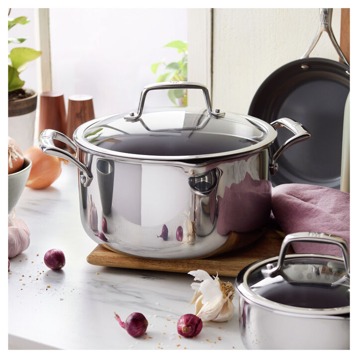 Energy Plus, 10-pc, 18/10 Stainless Steel, Pots And Pans Set Ceramic Coating, large 4