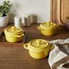 Stoneware, 3-pc, Mini Round Dutch Oven Set, Citron, small 8