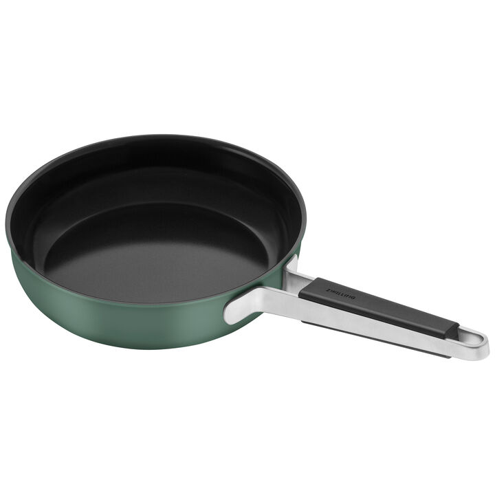 Pure, 9.5-inch, 18/10 Stainless Steel, Frying Pan Ceramic Non-stick Coating, large 1