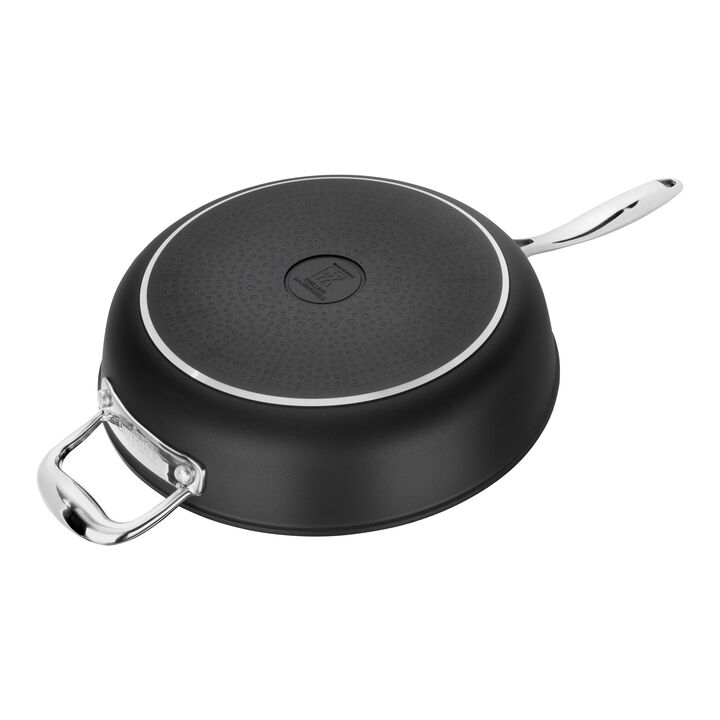 Forte, 28 cm round Aluminium Saute pan with handle black, large 4