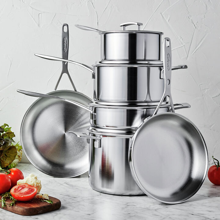 Industry 5, 10-pc, 18/10 Stainless Steel, Pots And Pans Set, large 2