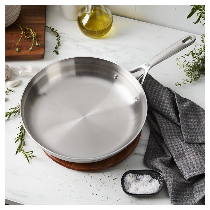 Motion Stainless Steel, 12-inch, Stainless Steel, Frying Pan, large 2