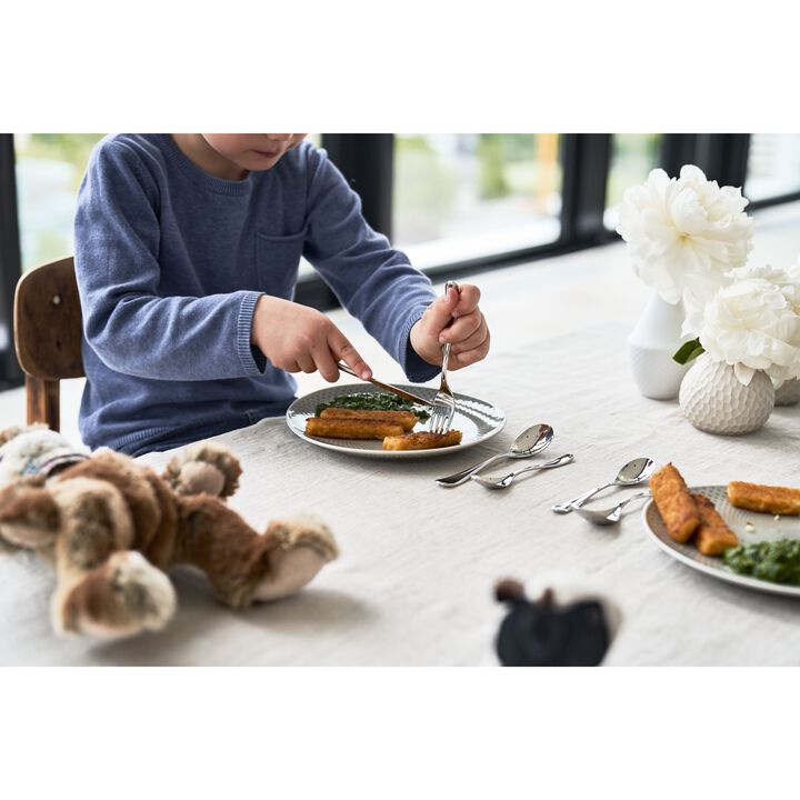 Kids Flatware & Dinnerware, 4-pc TWIN Kids Filou Flatware Set, 18/10 Stainless Steel , large 4
