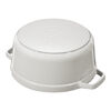 Cast Iron, 7 qt, Round, Dutch Oven, White Truffle, small 6