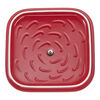 Stoneware, 9-inch, Square, Covered Baking Dish, Cherry, small 4