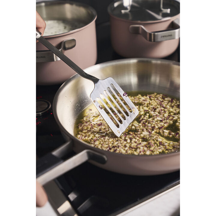 Pure, 9.5-inch, 18/10 Stainless Steel, Frying Pan Ceramic Non-stick Coating, large 2