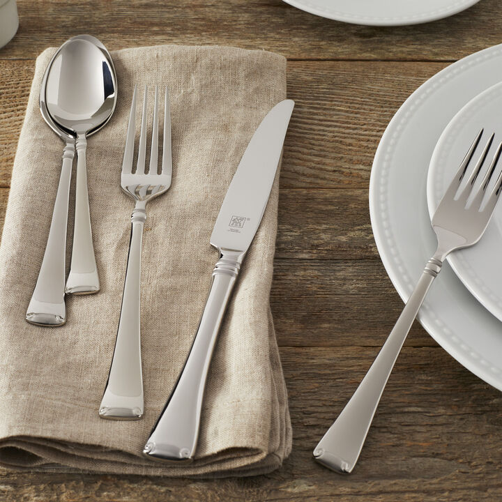 Angelico, 45-pc Flatware Set, 18/10 Stainless Steel , large 4