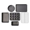 6 Piece special shape Bakeware set, graphite-grey, small 1