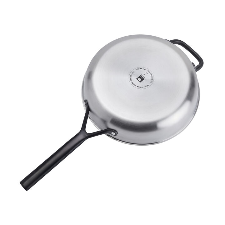 Milano Stainless Steel, 4 qt, Stainless Steel, Saute Pan With Lid, large 4