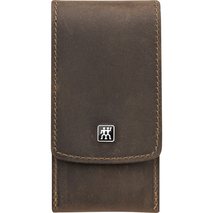 PREMIUM, Kalfsleer Etui Met Drukknoop, large 2
