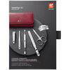 CLASSIC, 5-pc, Leather Manicure Pedicure Set With Nail Clippers, Red, small 8