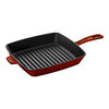 Grill Pans, 30 cm cast iron square American grill, grenadine-red - Visual Imperfections, small 1