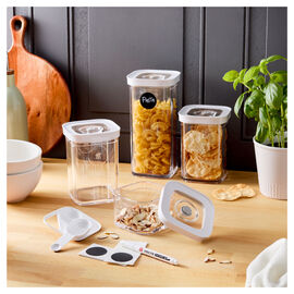 CUBE-set, S / 6-pces, transparent-blanc