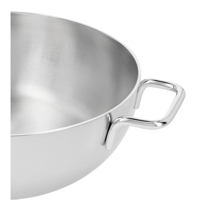 Apollo 7, Poêle de service avec couvercle en verre 24 cm, Inox 18/10, large 4
