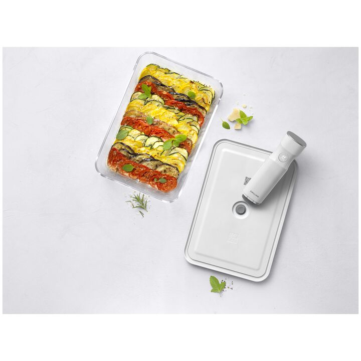 Fresh & Save, Vacuum Gratin Dish, Glass, Grey, large 4