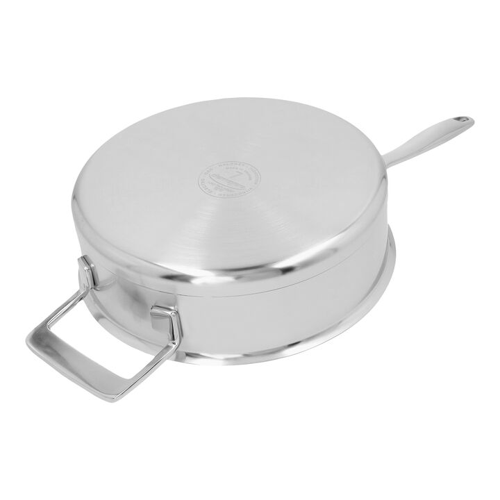 Silver 7, Sauteuse met dubbelwandig deksel 24 cm / 2,8 l, large 2