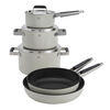Pure, 8-pc Stainless Steel Cookware Set, Ivory, small 3