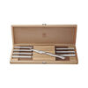 Steak Sets, 8-pc, Stainless Steel Serrated Steak Knife Set With Wood Presentation Case, small 3