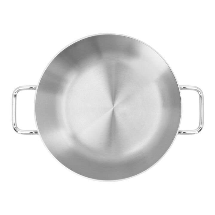 Apollo 7, Poêle de service avec couvercle en verre 24 cm, Inox 18/10, large 3