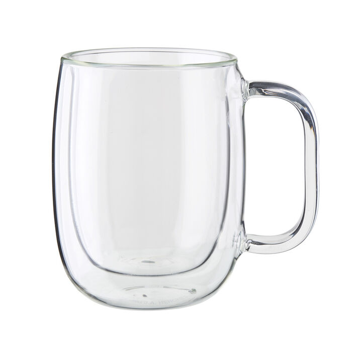 Sorrento Plus Double Wall Glassware, 12-oz-/-8-pc  Coffee Glass Mug Set, large 3