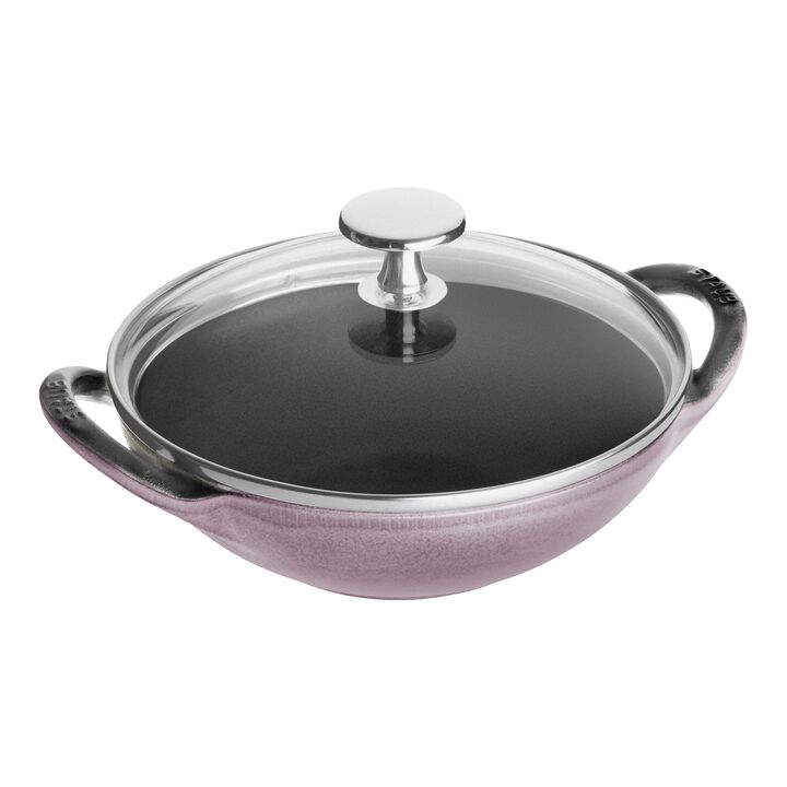 Specialities, 16 cm / 6.5 inch cast iron Mini Wok, cherry blossom, large 1