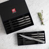 Steak Sets, 8-pc, 18/10 Stainless Steel Porterhouse Steak Knife Set In Black Presentation Box, small 7