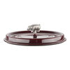Cast Iron, 6 qt, Pig, Cochon Shallow Wide Round Dutch Oven, Grenadine, small 6