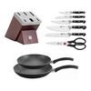 ZWILLING PRO 7PC SHARP BLOCK AND 2PC BOLOGNA GRANITIUM FRYING PAN SET, small 1