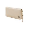 PREMIUM, 3-pcs Leather Zip fastener case off-white, small 2