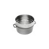 La Cocotte, 26 cm round Cast iron Cocotte with steamer graphite-grey, small 2
