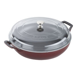 3.5 qt, Braiser With Glass Lid, Grenadine