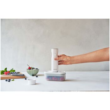 Vakumlu Saklama Kabı, S, Plastik, yarı şeffaf-Gri,,large 5