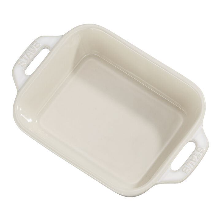 Ceramique, Ovenschaal 34 cm, Rechthoekig, Ivoorwit, large 3