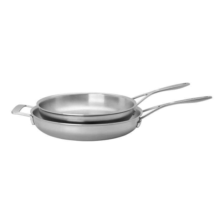 Industry, 2-pc Stainless Steel Fry Pan Set, large 1