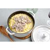 Cast Iron, 4 qt, Round, Dutch Oven, White Truffle - Factory Second, small 11